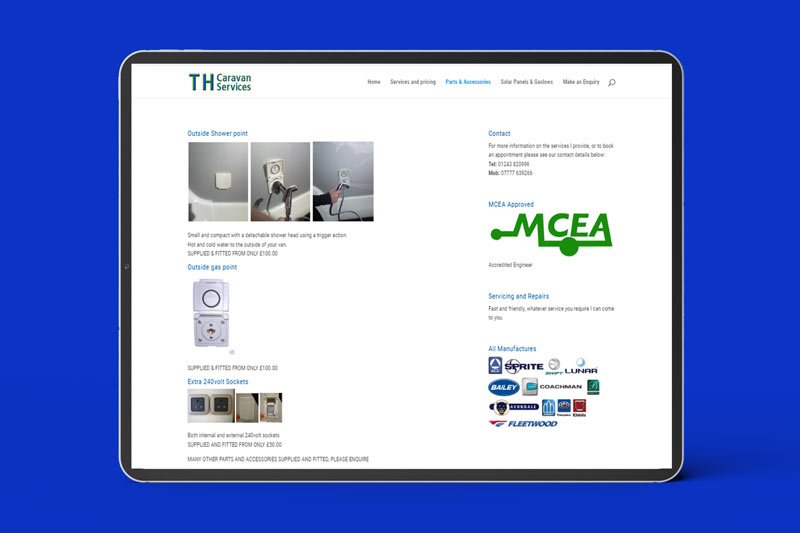 website-parts-page website parts page