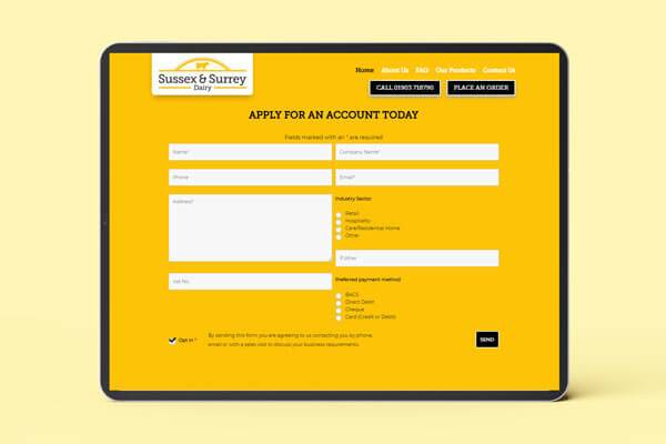 sussex-and-surrey-dairy-website-request-an-account-page sussex and surrey dairy website request an account page